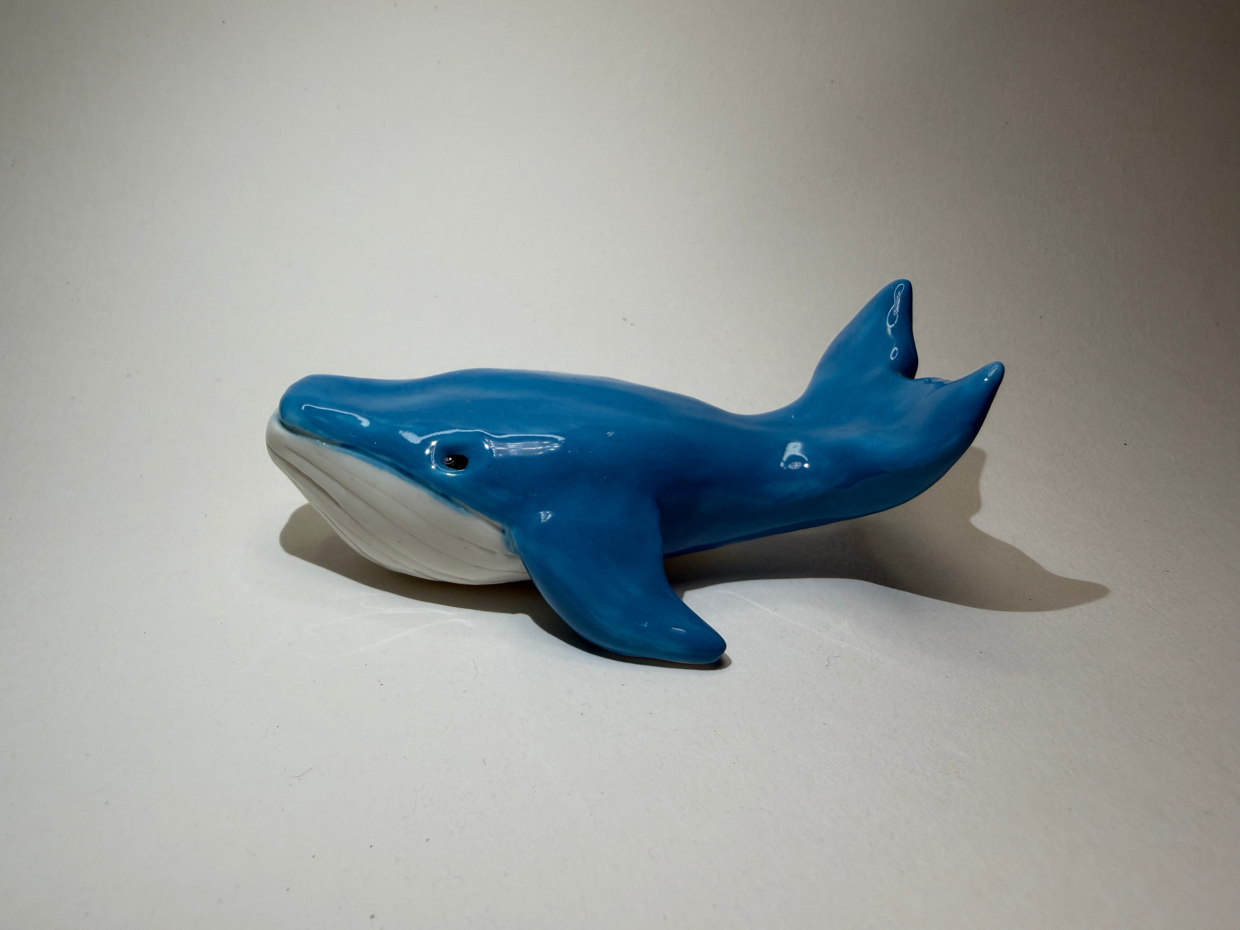Blue Whale- Handmade Ceramics Ornament