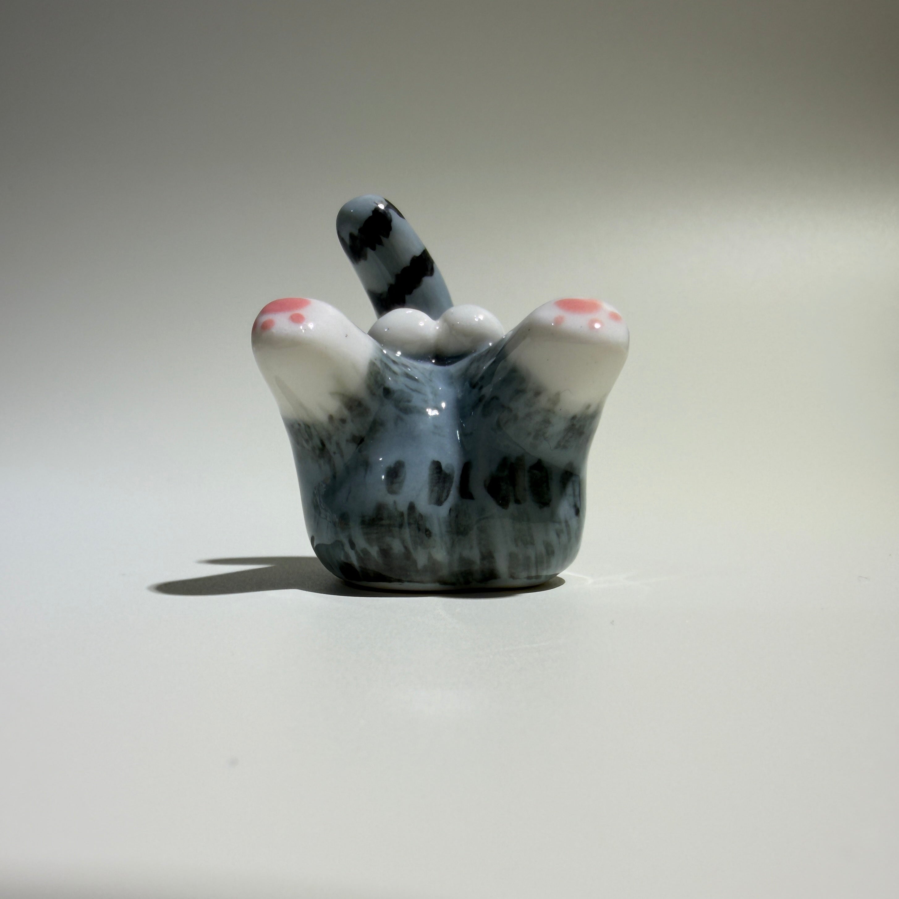 Sexy Cat Bum - Handmade Ceramics Ornament