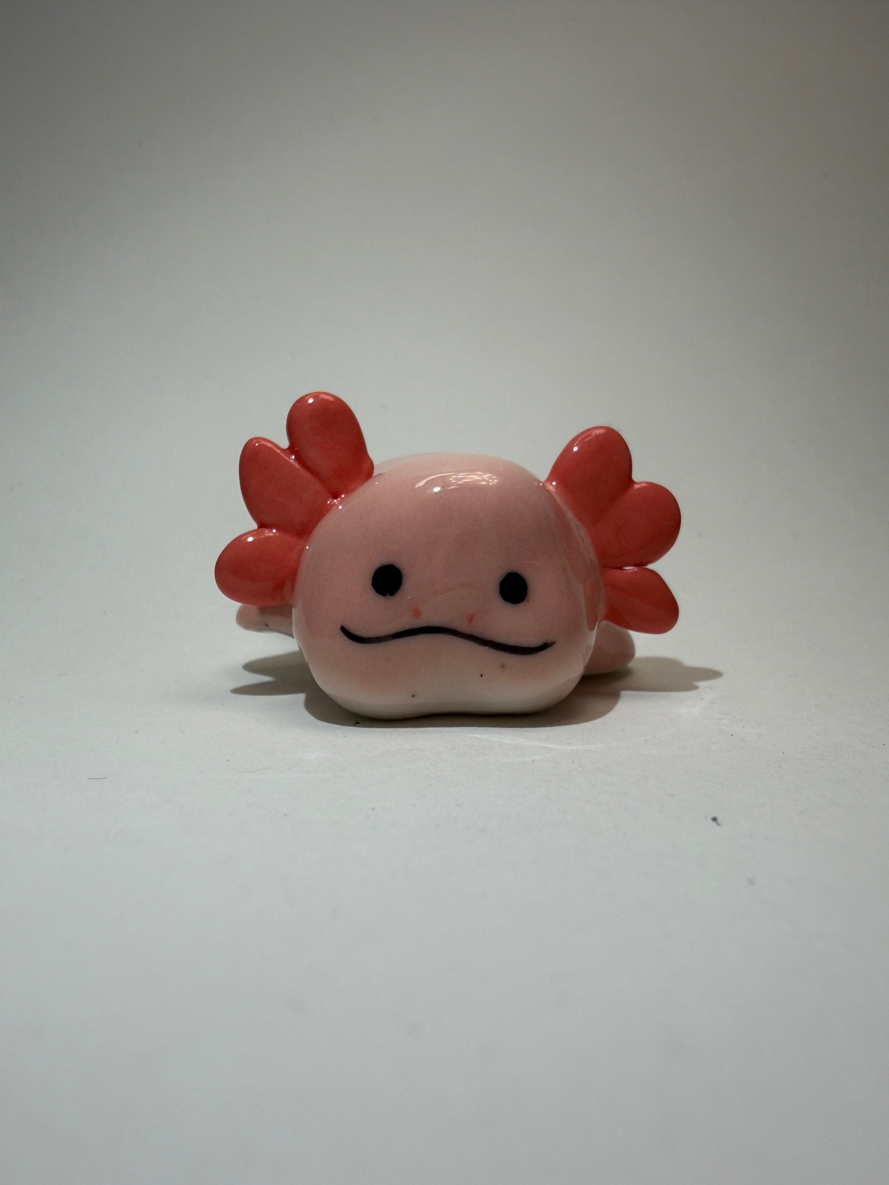 Cute Axolotl Ceramic Figurine