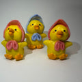 Fashionable Yellow Duck with Stylish Headscarf - Handmade Ceramic Decor