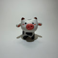 Cute Little Black and White Cow Ornaments - Handmade Ceramics