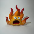Funny Fire/Flame with Frightened Face - Handmade Ceramic Ornaments