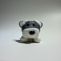 Let's Play Schnauzer - Handmade Ceramics  Dog Figurine
