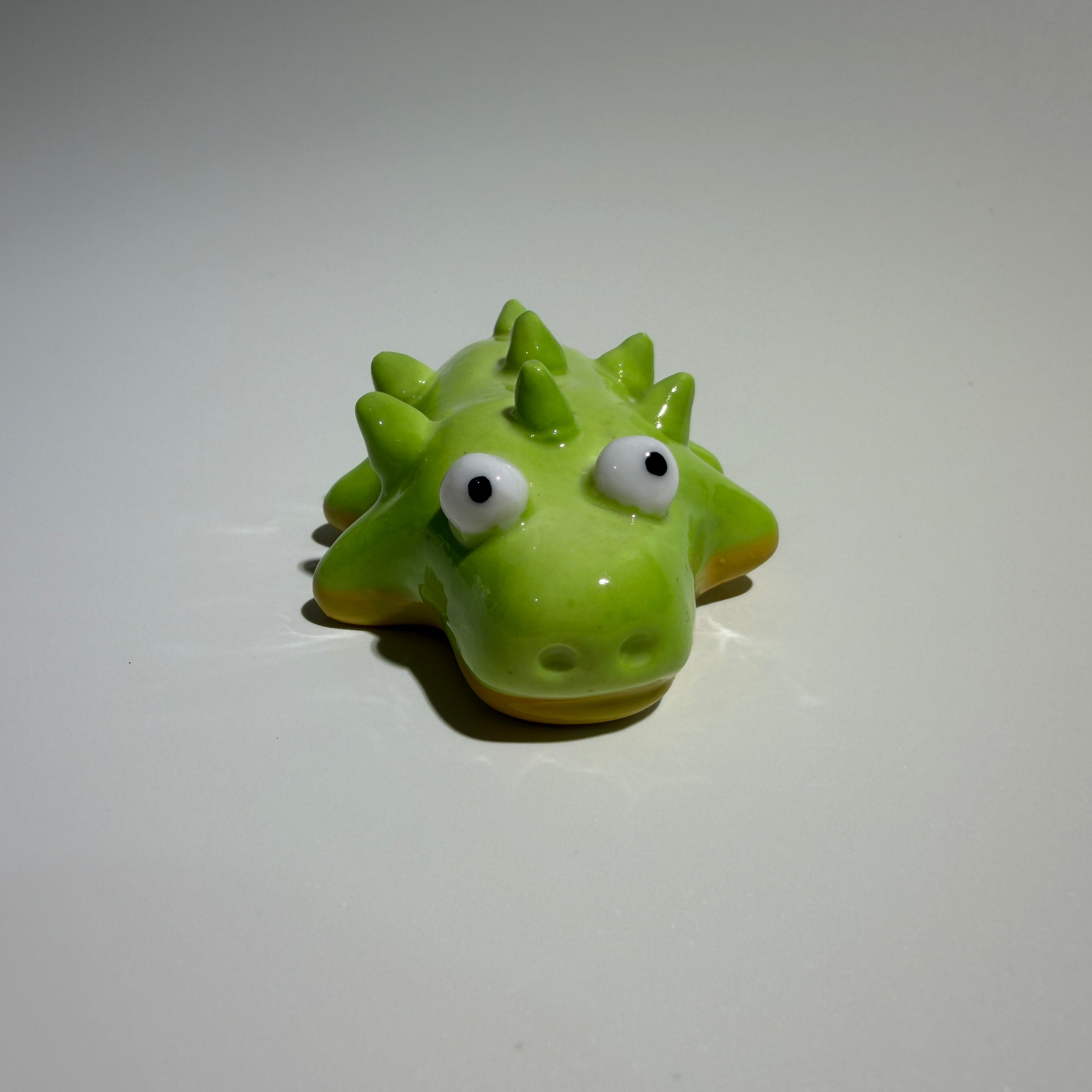 Cute Crocodile Figurine - Handmade Ceramics Ornament
